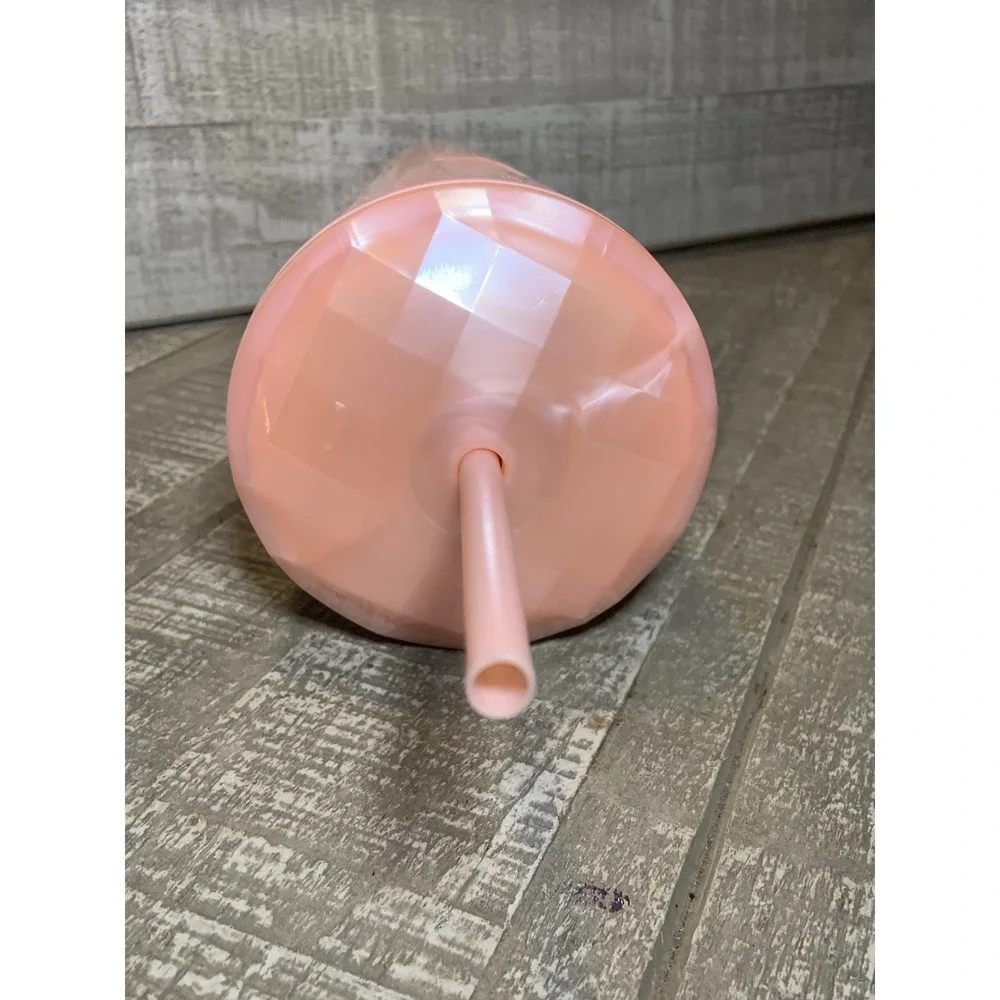 Starbucks 24oz Peach Dome Lid Cold Cup Tumbler with Straw Summer‎ 2021